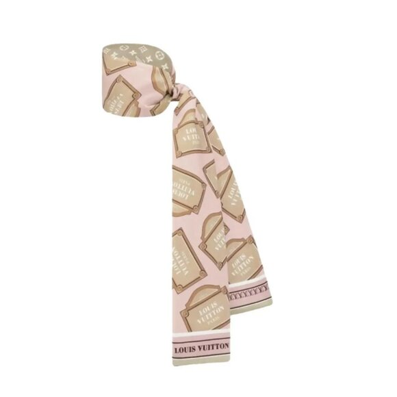Louis Vuitton Bandeau 100% Silk Scarf Monogram Reversible - Picture 1 of 2